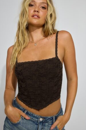Lace Bustier Top