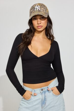 Crossover Long Sleeve Top